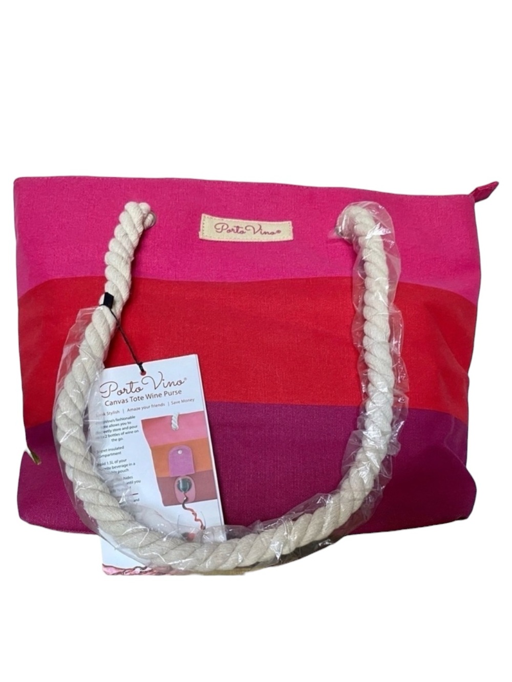 PORTO VINO Insulated Wine Tote with Spout NWT